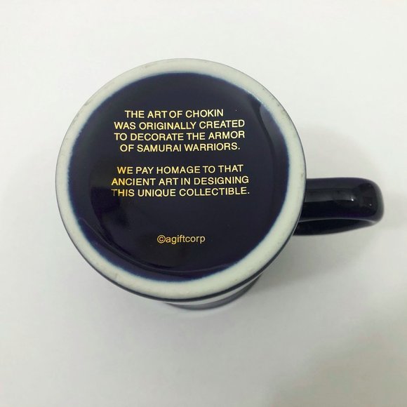 Florida Dark Blue Chokin Gold 9 oz Coffee Cup Mug - Picture 4 of 4